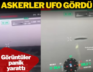 Ukrayna'da UFO paniği... Görüntüleri yayınlandı