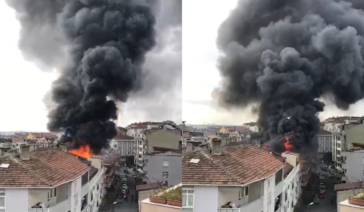 İstanbul'da korkutan yangın
