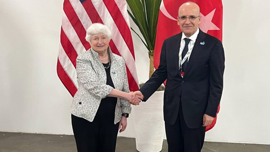 Şimşek ve Karahan Brezilya'da Yellen ile görüştü