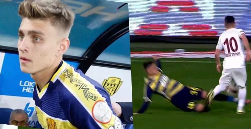 Ankaragücü taraftarından Kazımcan Karataş'a tepki!