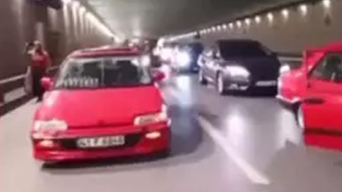 Asker eğlencesinde tünel kapatanlara ceza