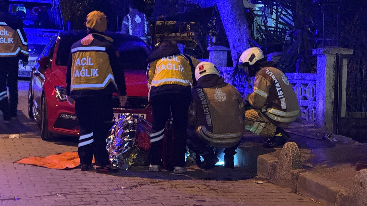 Bahçelievler'de yangın: İki kişi alevlerin arasında kaldı