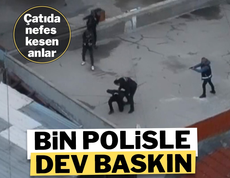 Bursa'da bin polisle uyuşturucu operasyonu