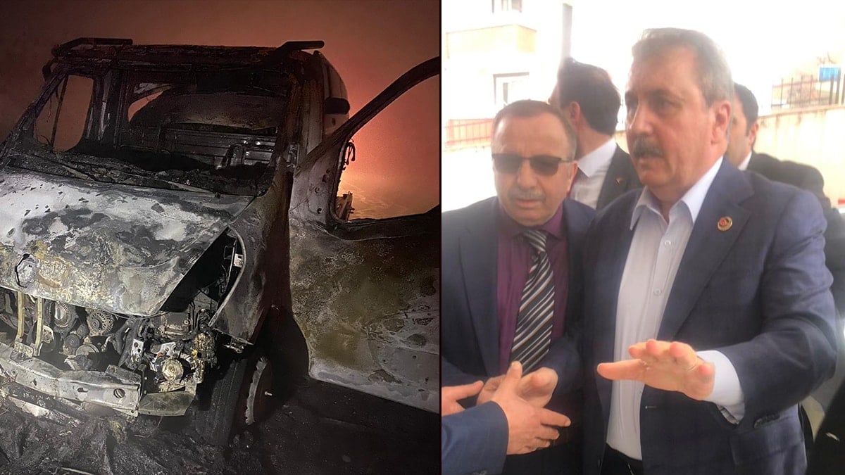 Kazadan sonra aracı yanan Destici seçimin ertelenmesini istiyor