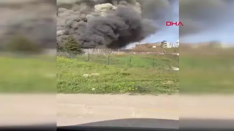 Tuzla'da fabrikada yangın