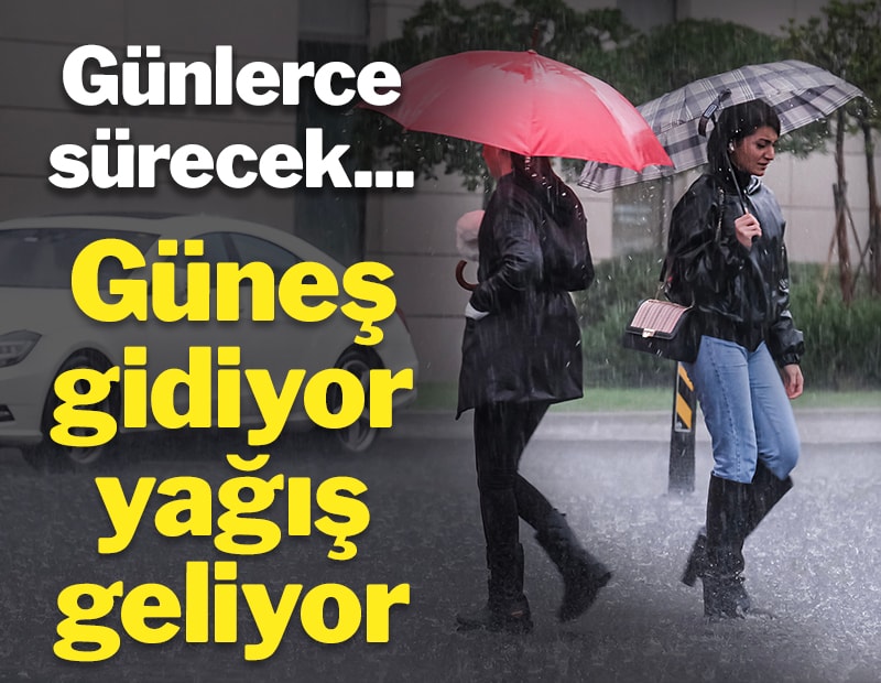Güneş gidiyor yağış geliyor... Hava durumu uyarılarına dikkat