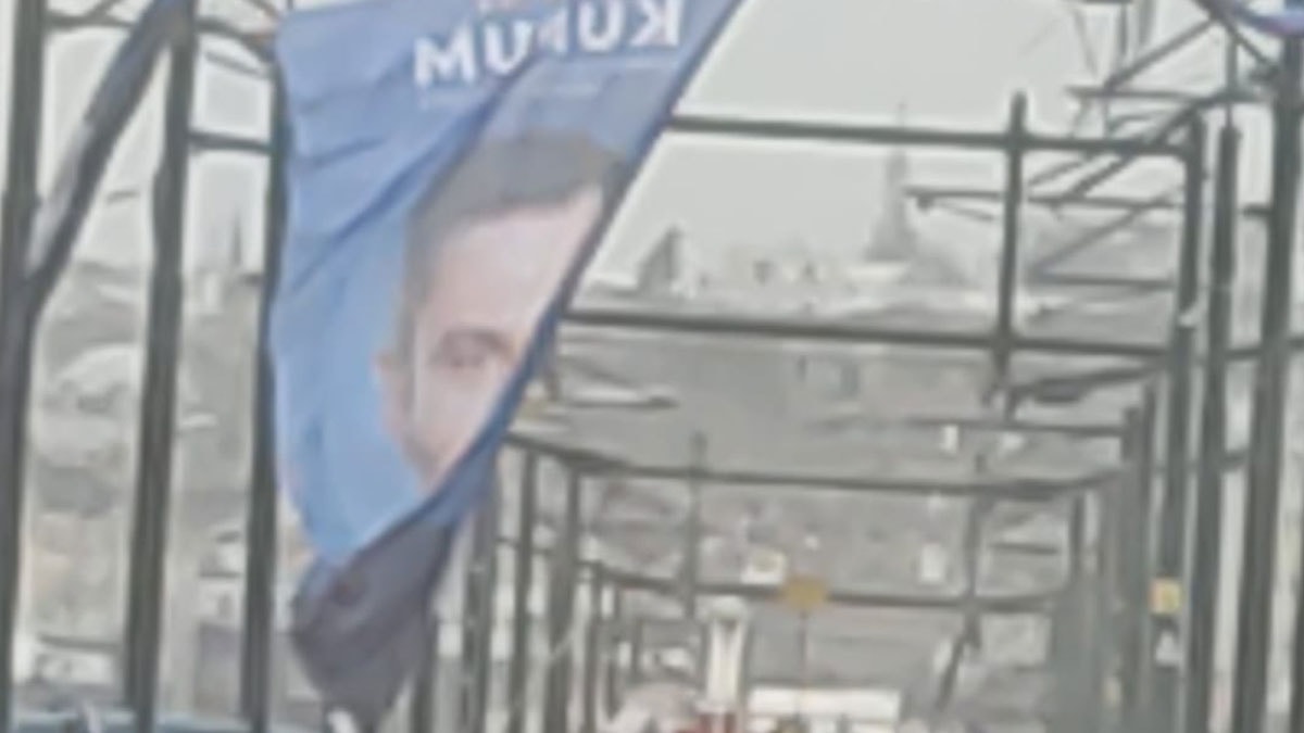 Galata'da tramvay seferlerine yine 'Murat Kurum arası'