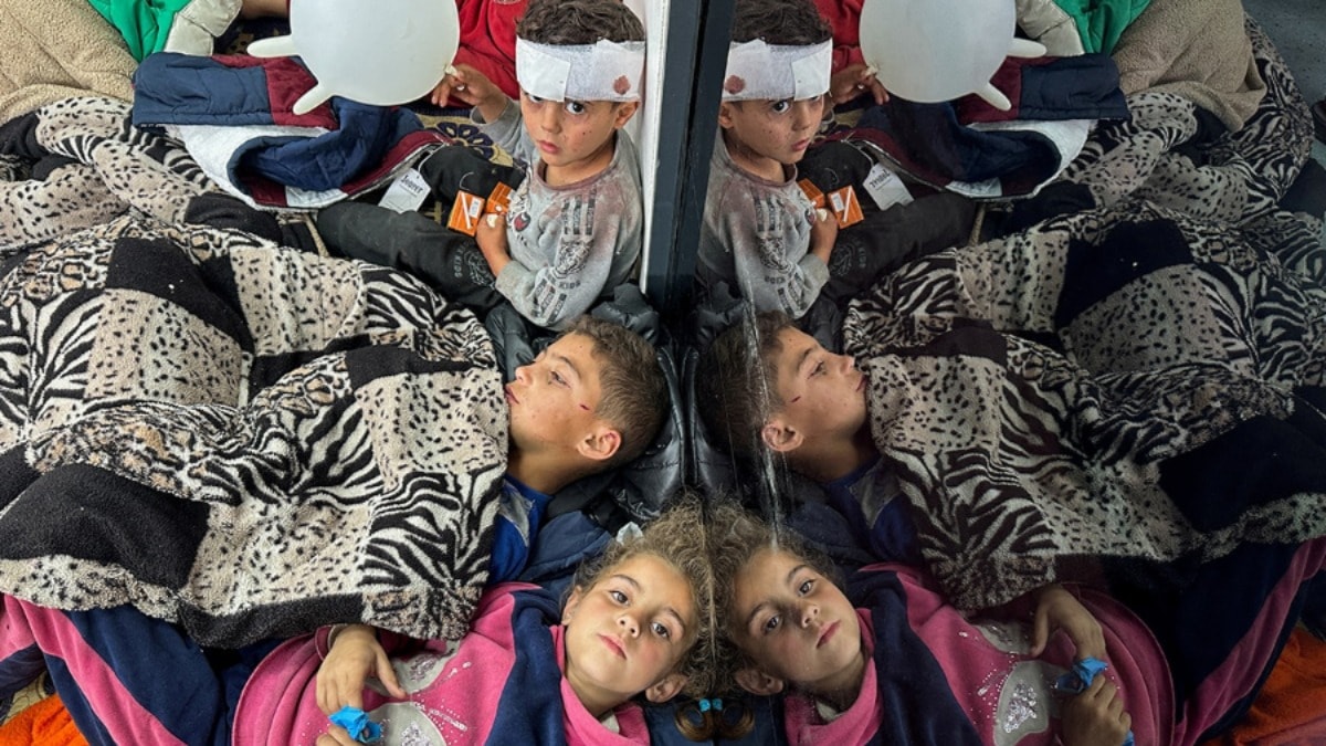 Filistinli çocuklar açlıkla savaşıyor