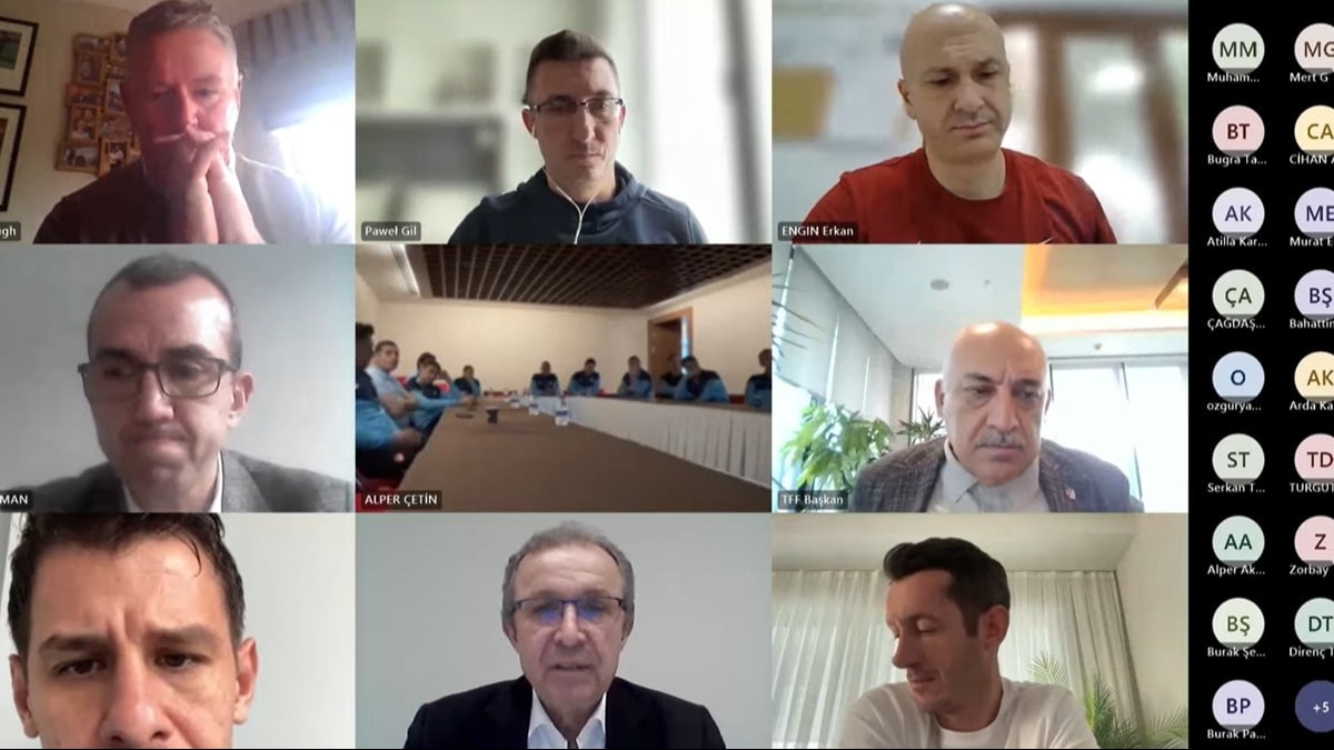 TFF'den video açıklaması! Toplantının tamamı paylaşıldı