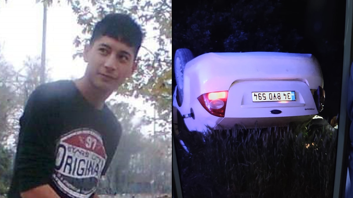 Adana'da feci kaza: Kayaya çarpıp takla attı