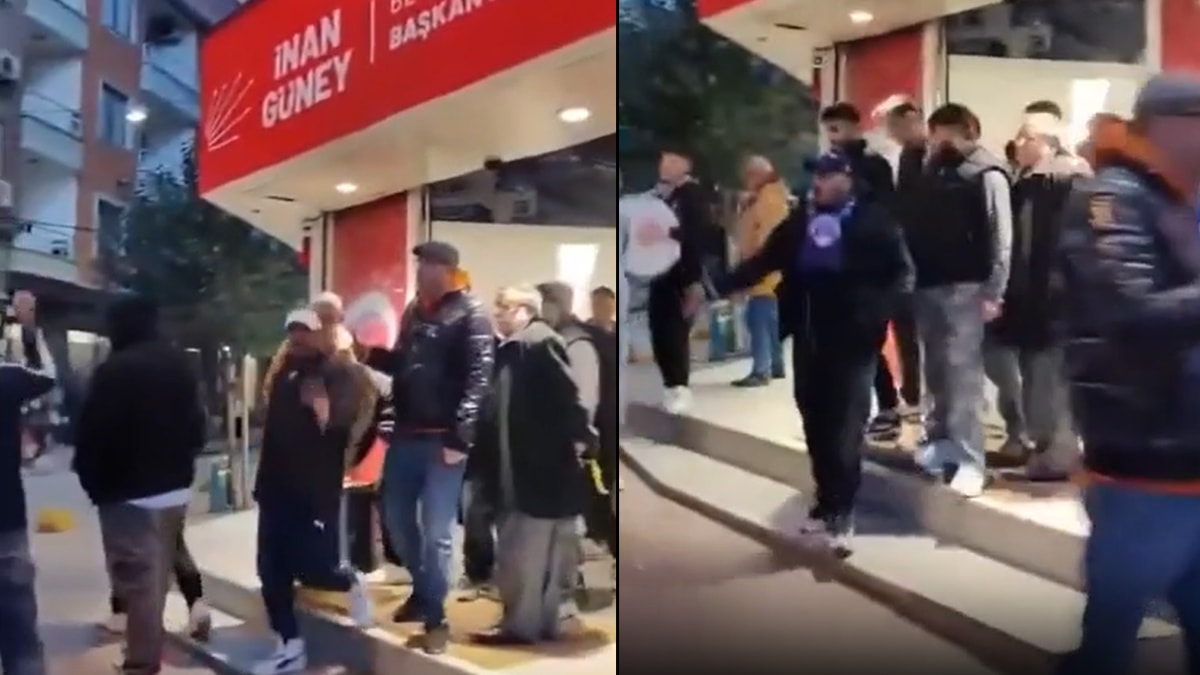 AKP'li gruptan CHP seçim ofisinde 'Erdoğan' sloganı