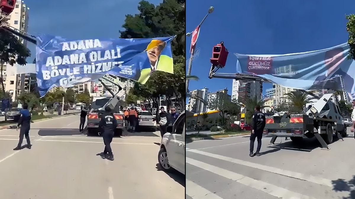 Adana'da seçim afişlerini toplatma kararı