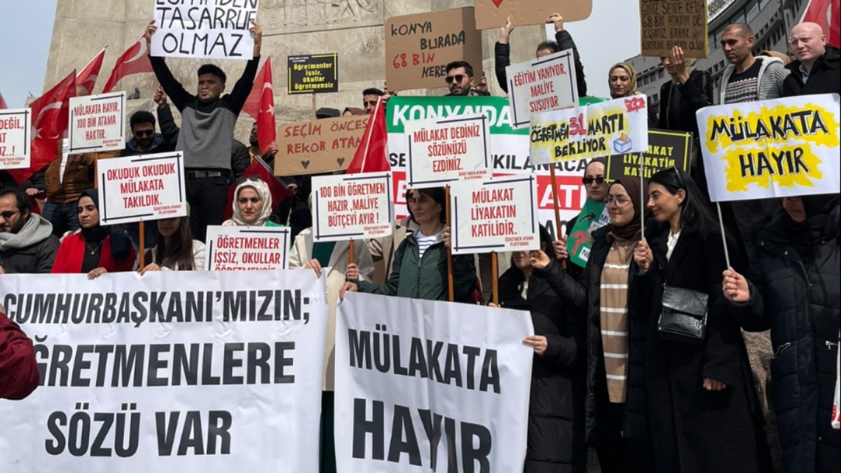 Öğretmenler Ankara'da toplandı: Mülakat değil liyakat istiyoruz