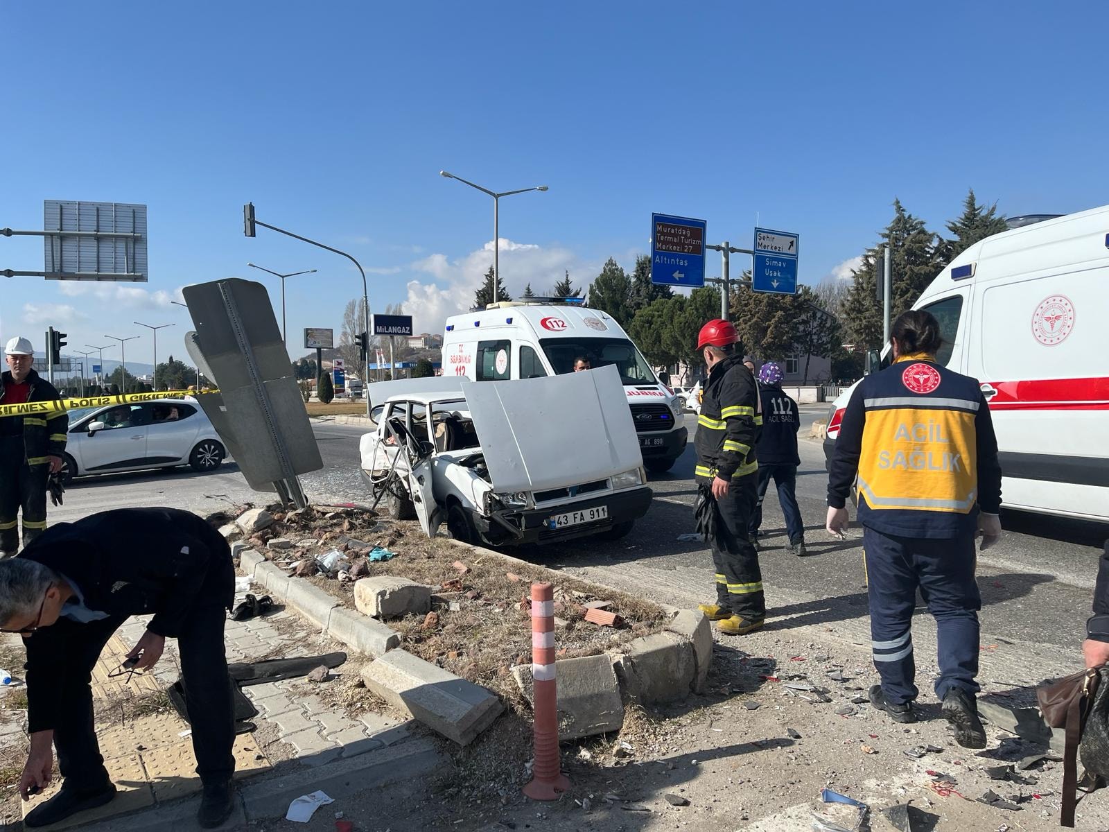 Feci kaza aileleri parçaladı: 3 ölü 2 yaralı