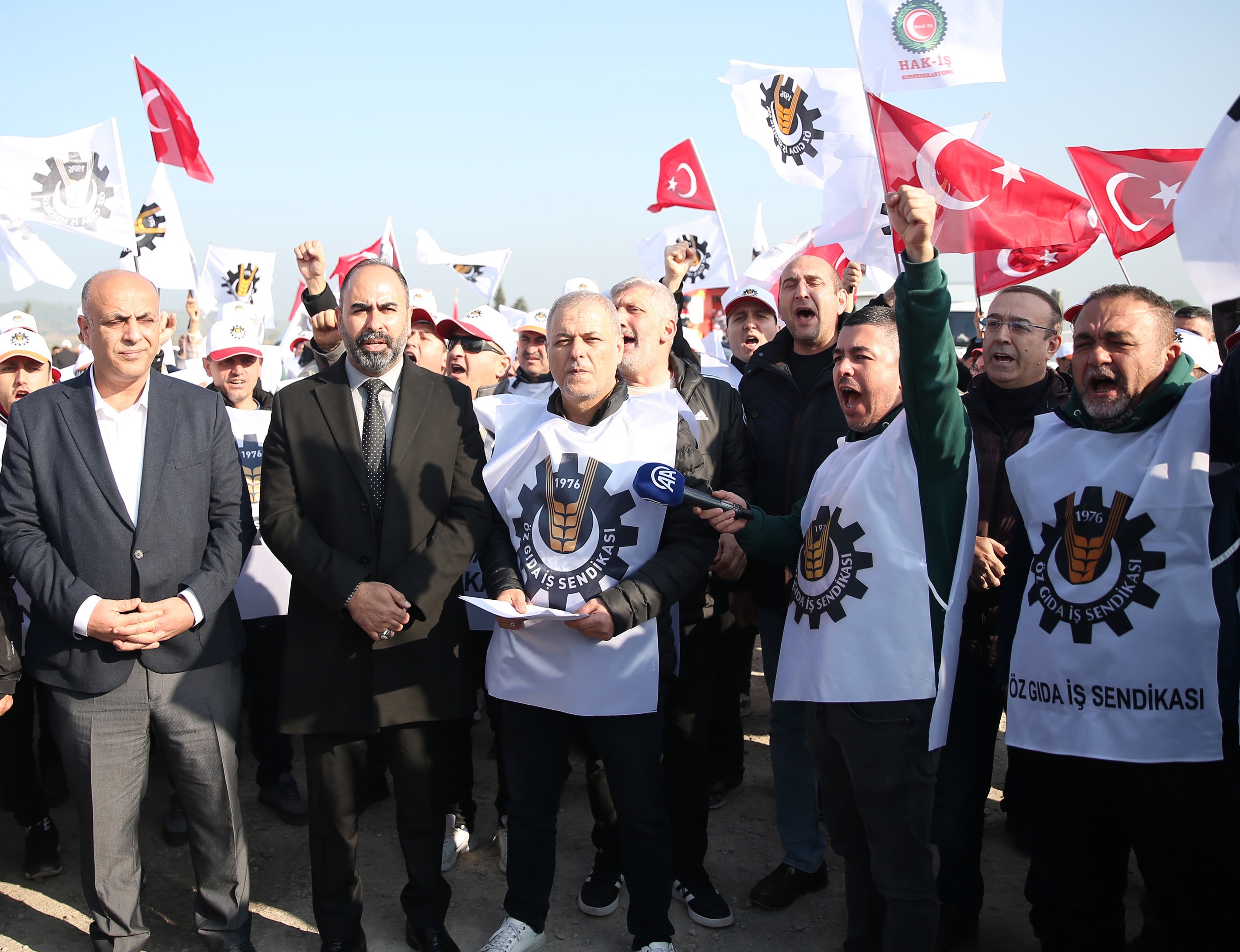 Lezita işçileri greve gitti