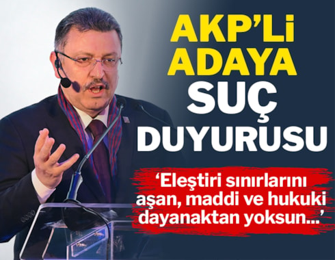 Beşiktaş'tan AKP'li adaya suç duyurusu