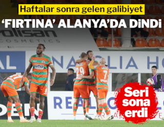 Alanyaspor Trabzonspor'un serisine son verdi