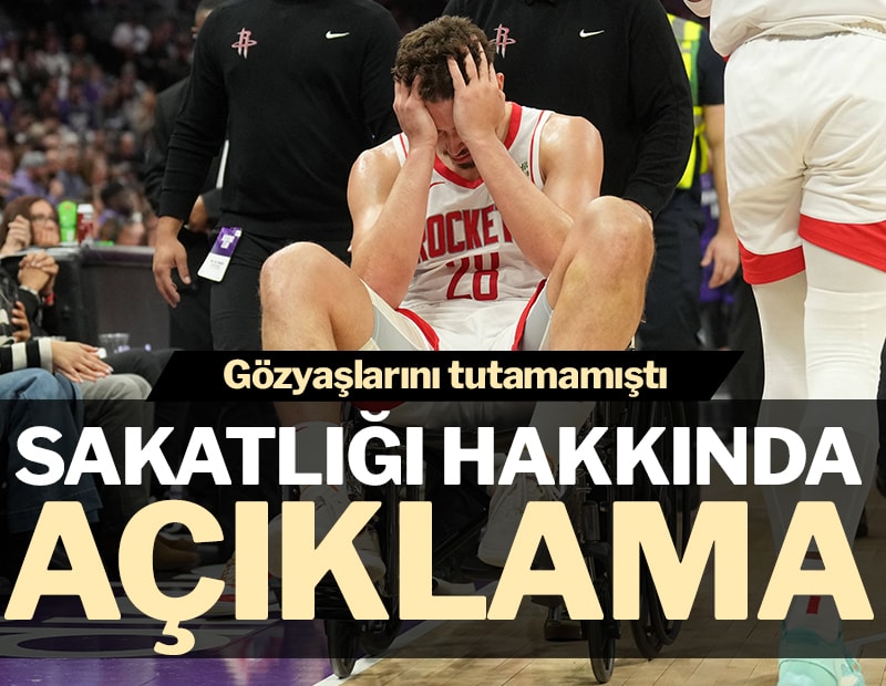 Alperen Şengün'den sakatlığı hakkında açıklama