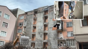Bina yıkımı komşuya kabus oldu: Mutfak duvarı yıkıldı
