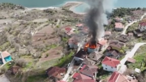 Çorum'da korkutan yangın: 6 evde hasar oluştu