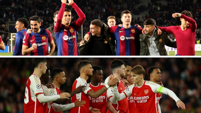 Barcelona ve Arsenal çeyrek finalde: Porto ve Napoli elendi