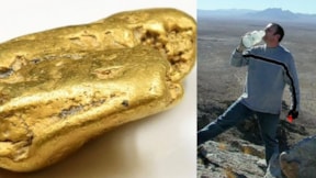 Hazine avına çıktı, ülkenin en büyük altın külçesini buldu