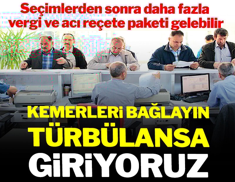 Kemerleri bağlayın türbülansa giriyoruz