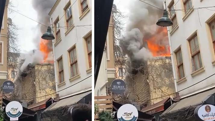 İstanbul'da restoranda yangın: Çok sayıda ekip sevk edildi