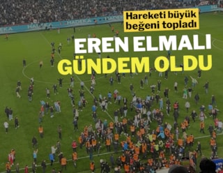 Trabzonspor Fenerbahçe maçından sonra Eren Elmalı'nın hareketi gündem oldu