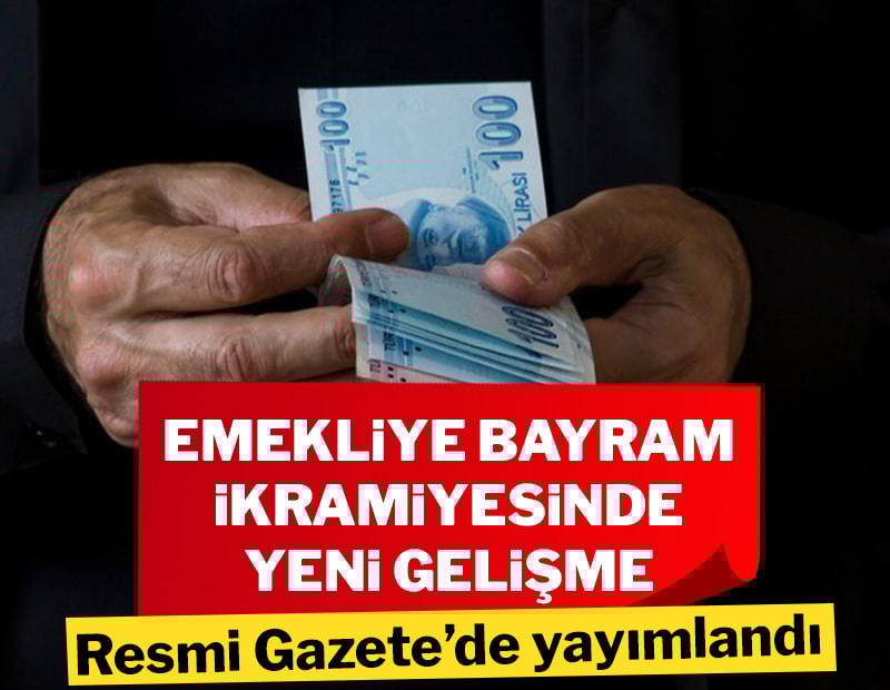 Emeklilere bayram ikramiyesi Resmi Gazete’de
