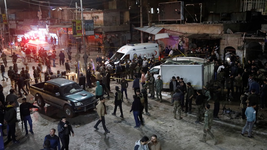 Suriye'nin Azez ilçesinde bombalı terör saldırısı: 7 ölü çok sayıda yaralı var