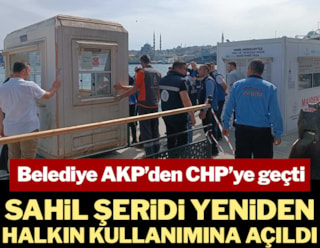 Belediye AKP'den CHP'ye geçti, sahil şeridi halkın kullanımına açıldı
