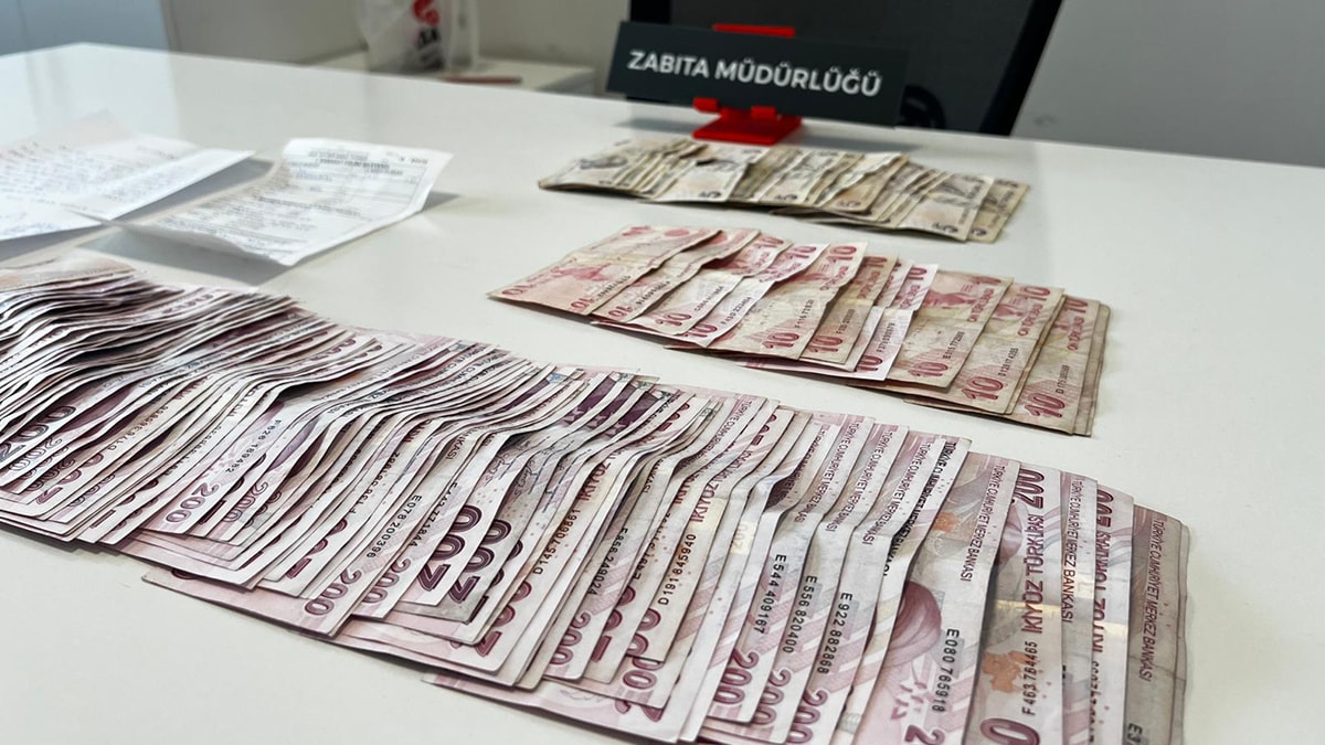 Dilencinin üzerinden binlerce lira çıktı