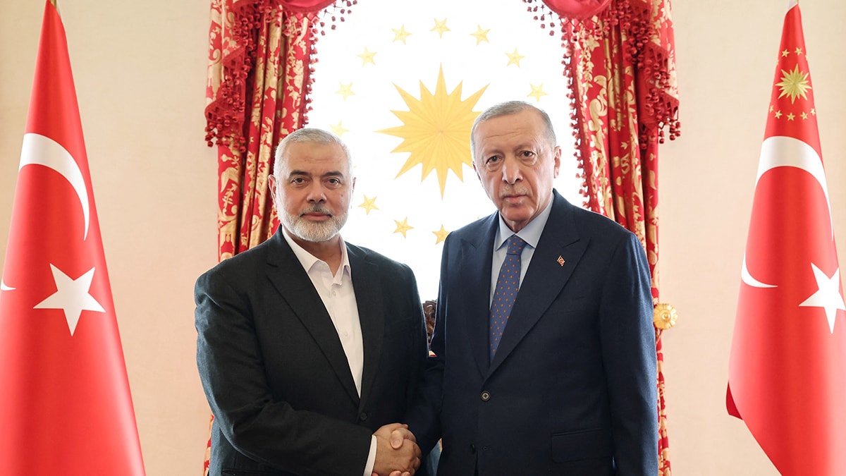 Erdoğan, Hamas lideriyle görüştü