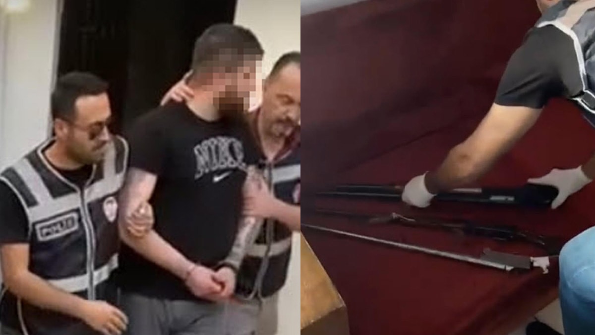 Evi silah imalathanesine çeviren sevgililer gözaltına alındı