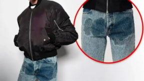 25 bin TL'lik kot pantolon eleştiri oklarını üzerine çekti: İdrar lekesi modası