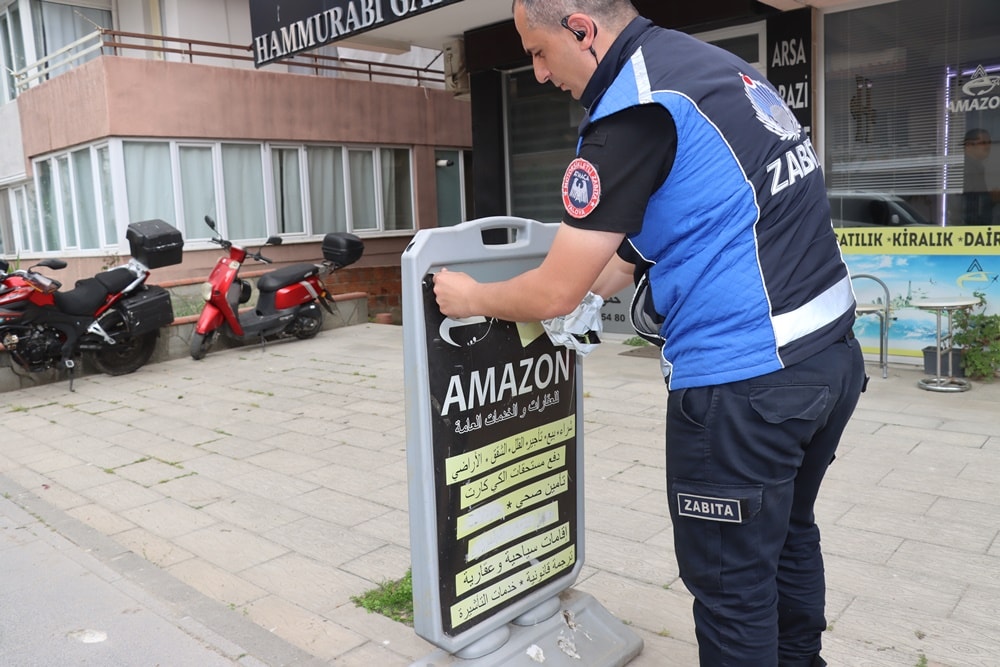 Yalova'da Arapça tabela denetimi
