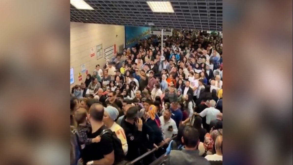 Marmaray'da bayram izdihamı