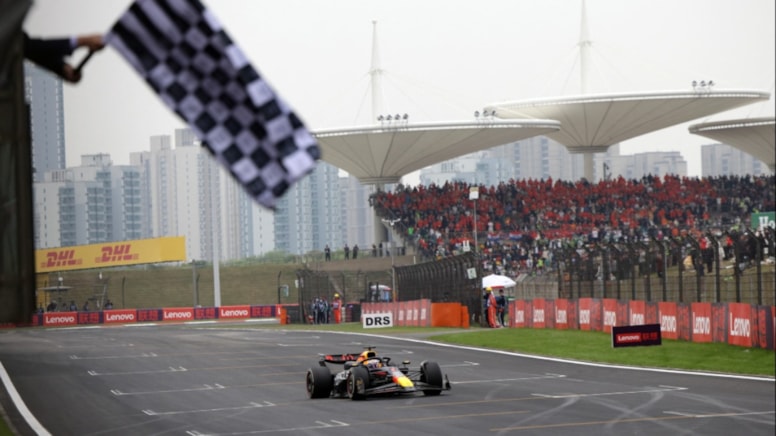 Çin'de zafer Max Verstappen'in