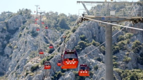 Antalya'daki kaza sonrası teleferik girişi kapatıldı
