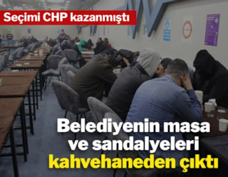 31 Mart'ta CHP'ye geçmişti... Belediyenin sandalyeleri kahvehanede çıktı
