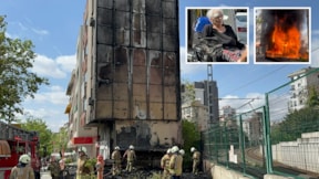 İstanbul'da korkutan yangın: Yaşlı kadın mahsur kaldı