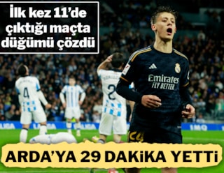 Arda Güler ilk kez 11'de çıktığı maçta golü buldu