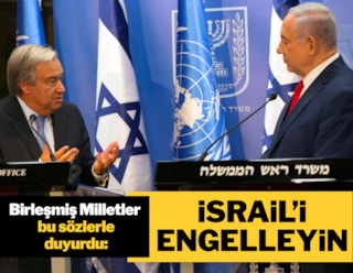 BM: İsrail'i engelleyin