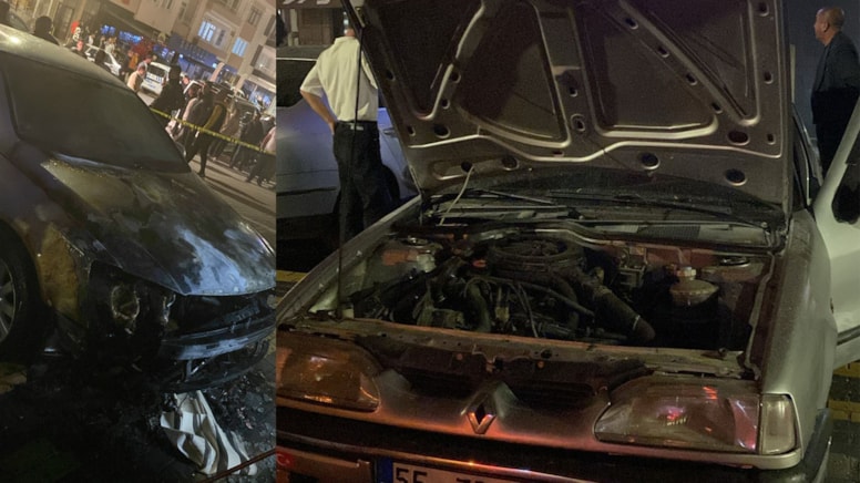 İş yerinin camlarını kırıp, otomobilleri yaktılar: 10 gözaltı