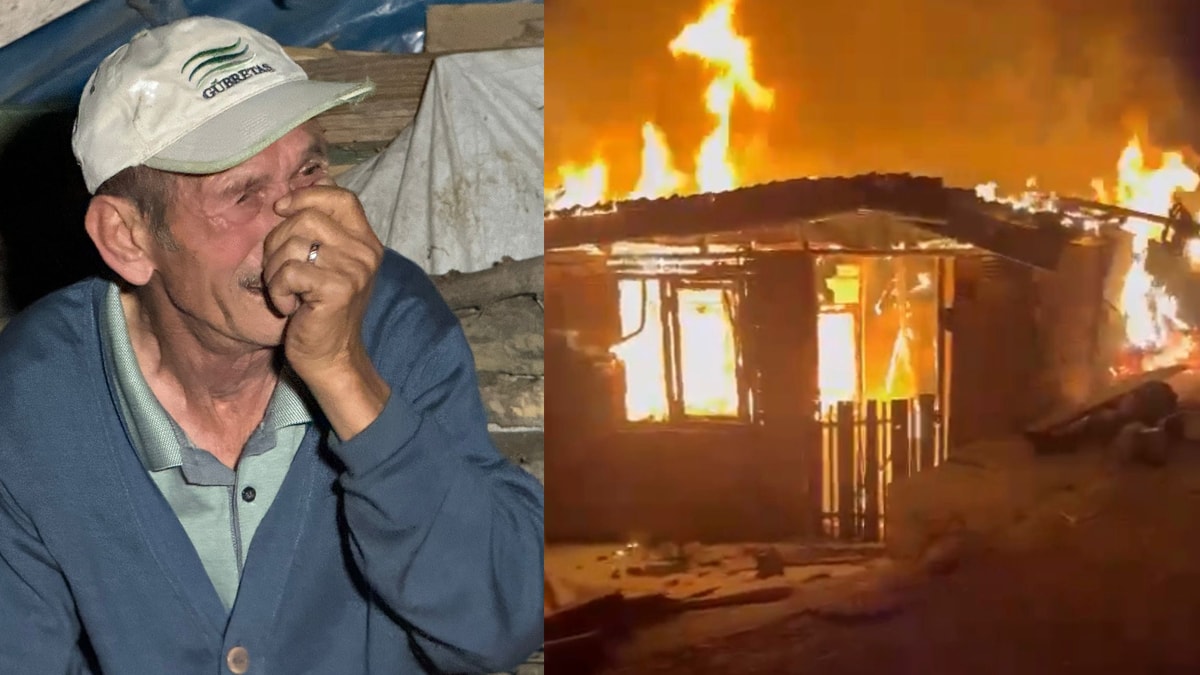 Yangında engelli ağabey öldü, kardeşi yaralandı