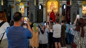 Surp Giragos Ermeni Kilisesi'nde Paskalya kutlandı