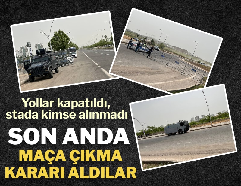 Gergin karşılaşma yoğun güvenlik önlemleri altında oynandı