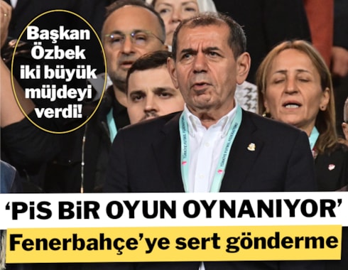 Özbek'ten Fenerbahçe'ye: Pis bir oyun oynanıyor