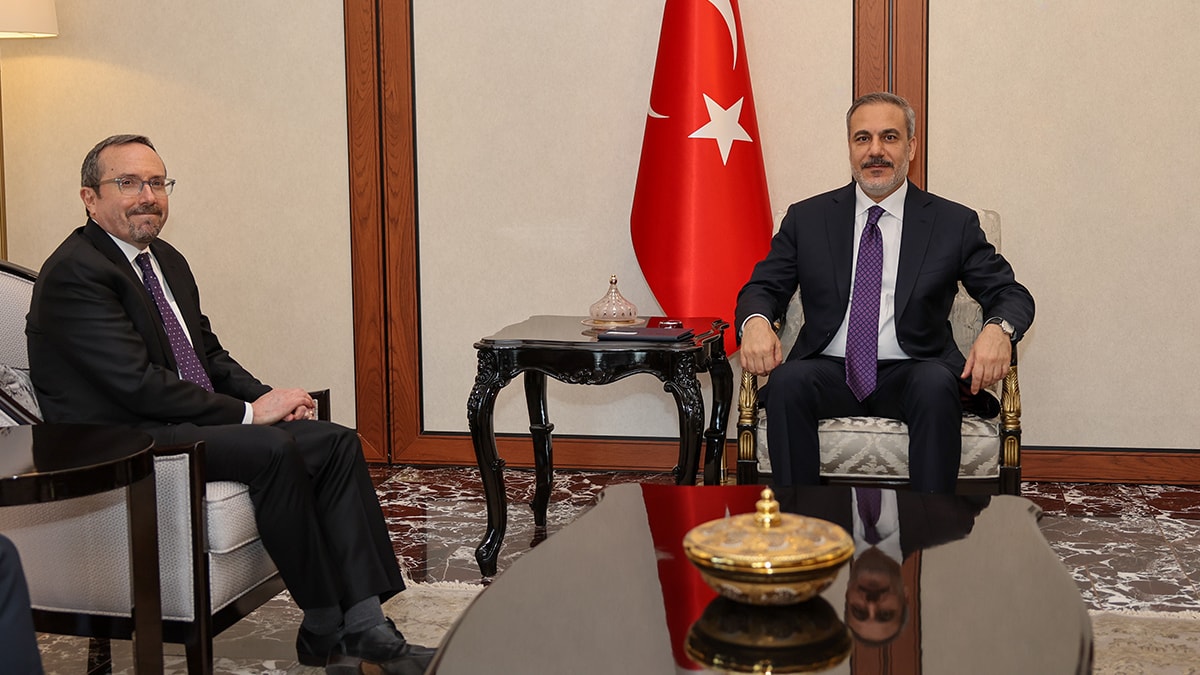 Bakan Fidan, ABD Dışişleri Bakanlığı Müsteşarı Bass'ı kabul etti